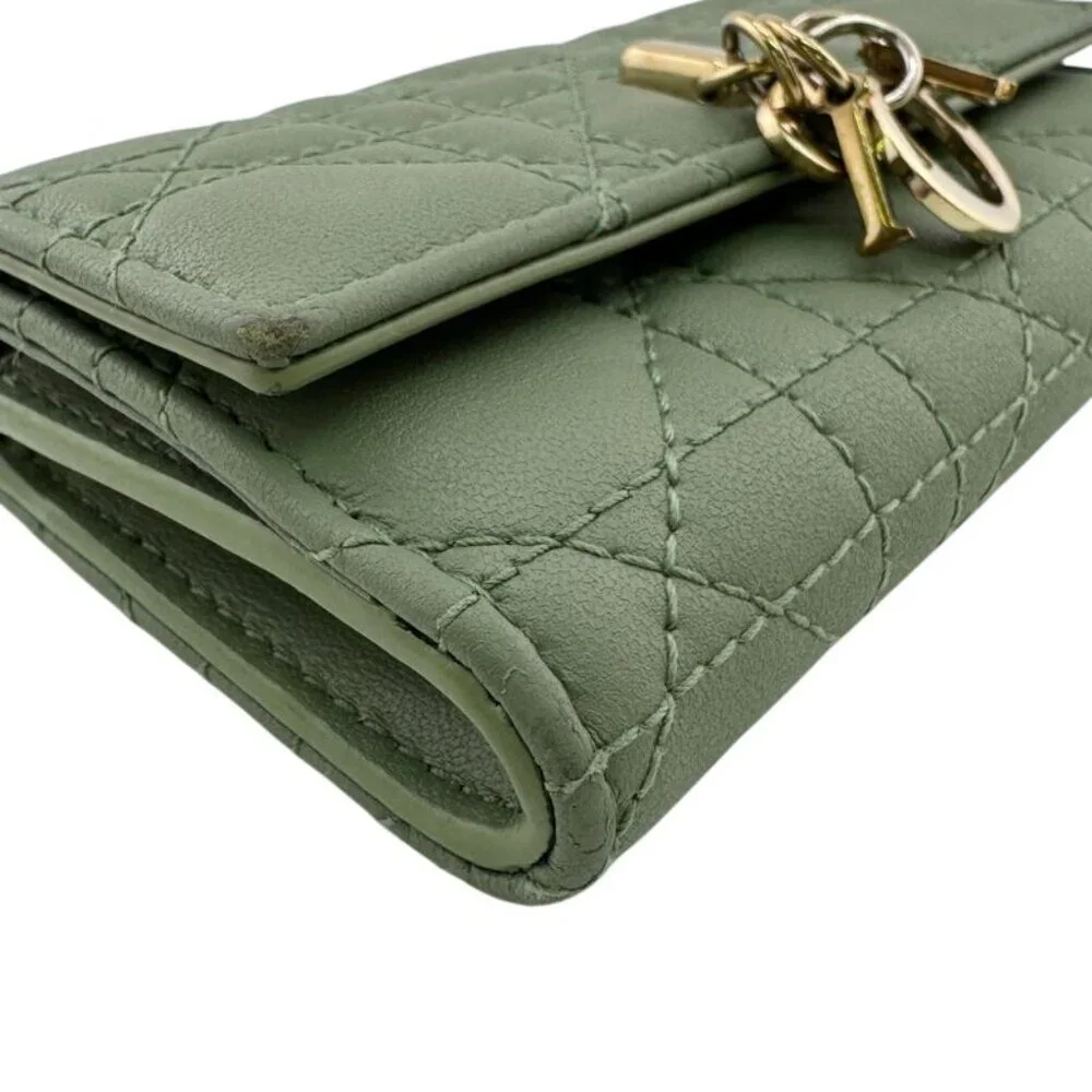 Dior Gricine Wallet Bifold Green